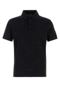Gucci Men Embroidered Wool Blend Polo Shirt