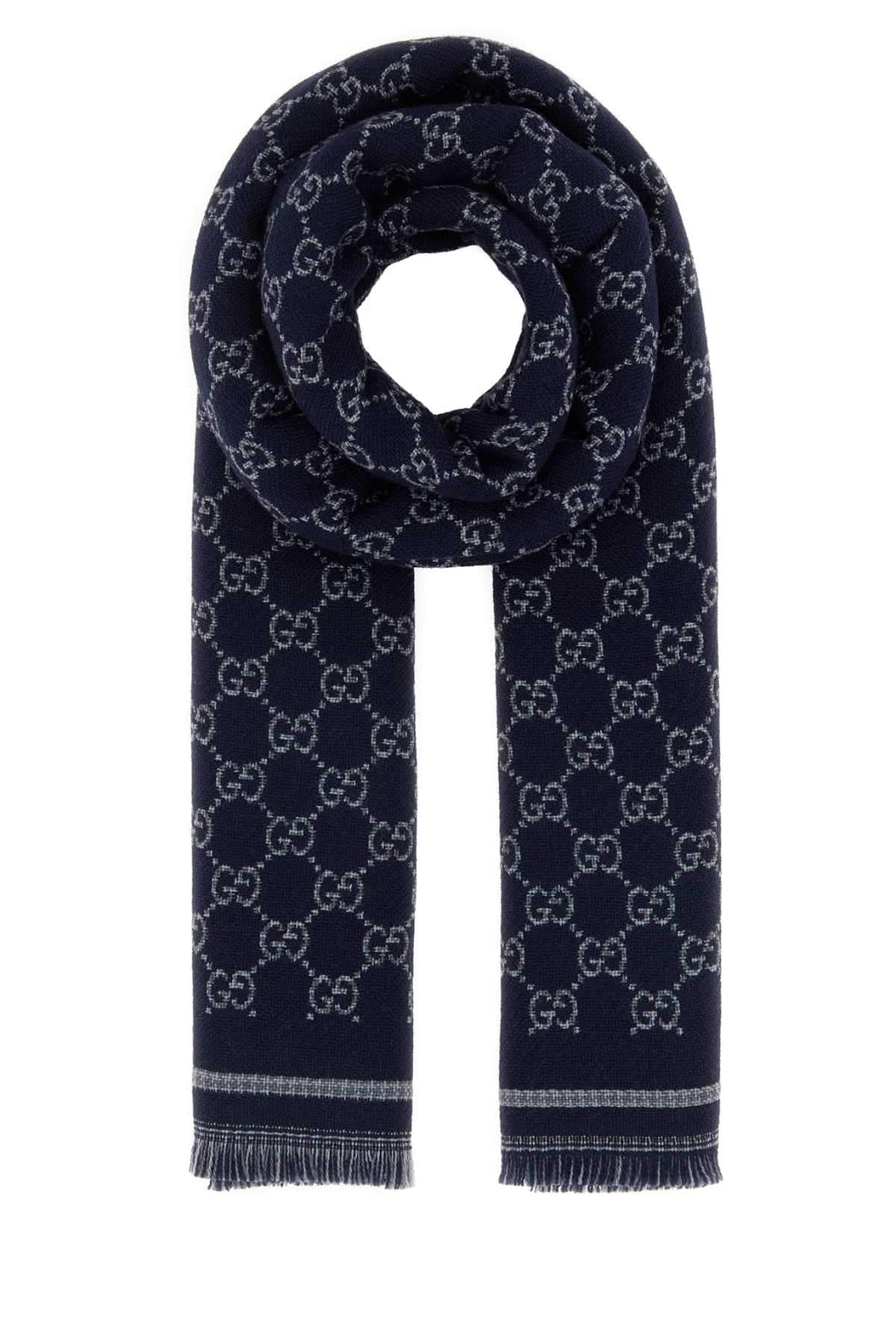 Gucci Men Gg Jacquard Scarf
