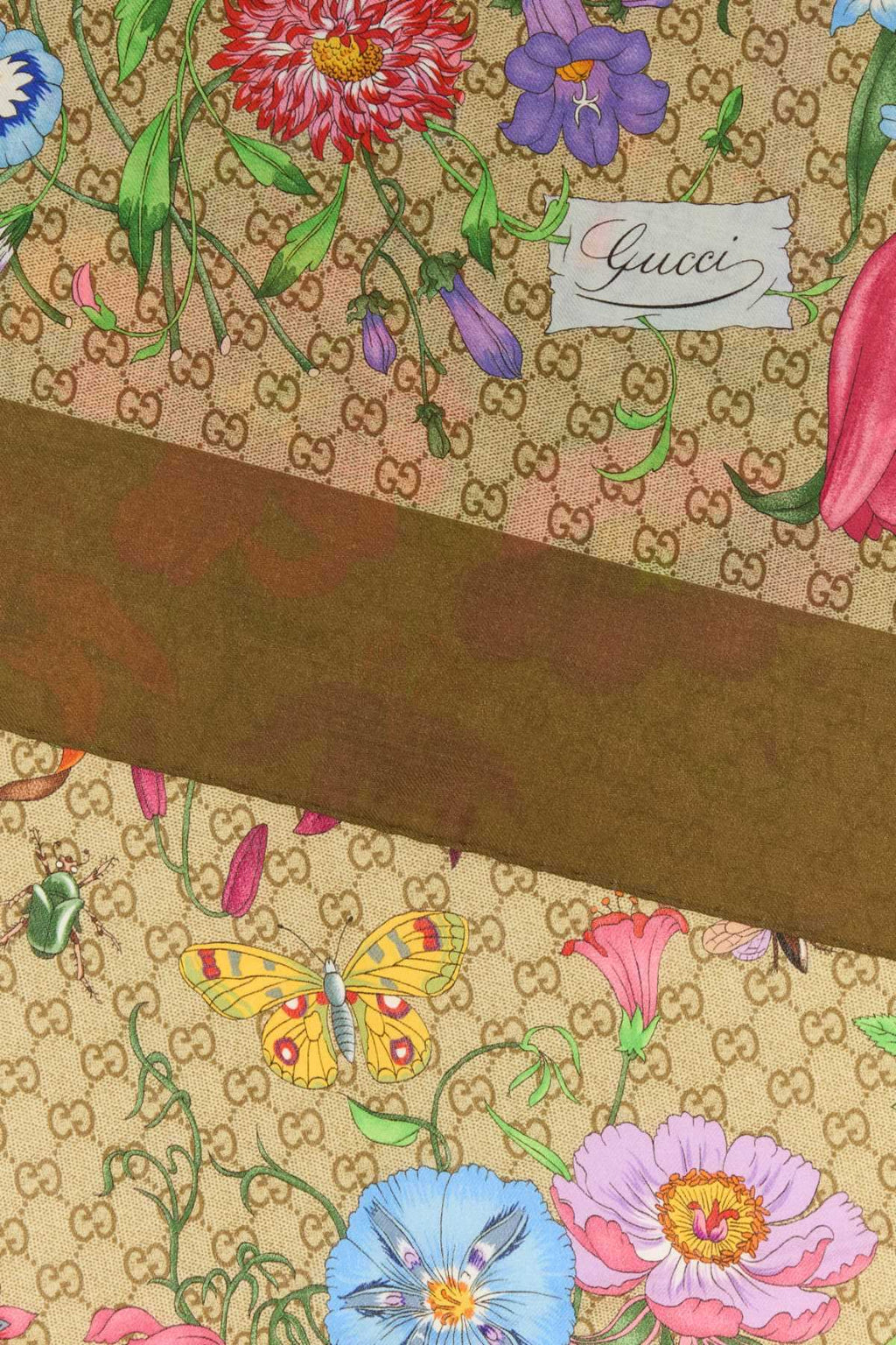 Gucci Women Printed Wool Blend Foulard
