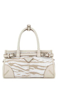 Prada Women Printed Canvas Small Prada Bonnie Handbag
