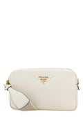 Prada Women White Leather Crossbody Bag