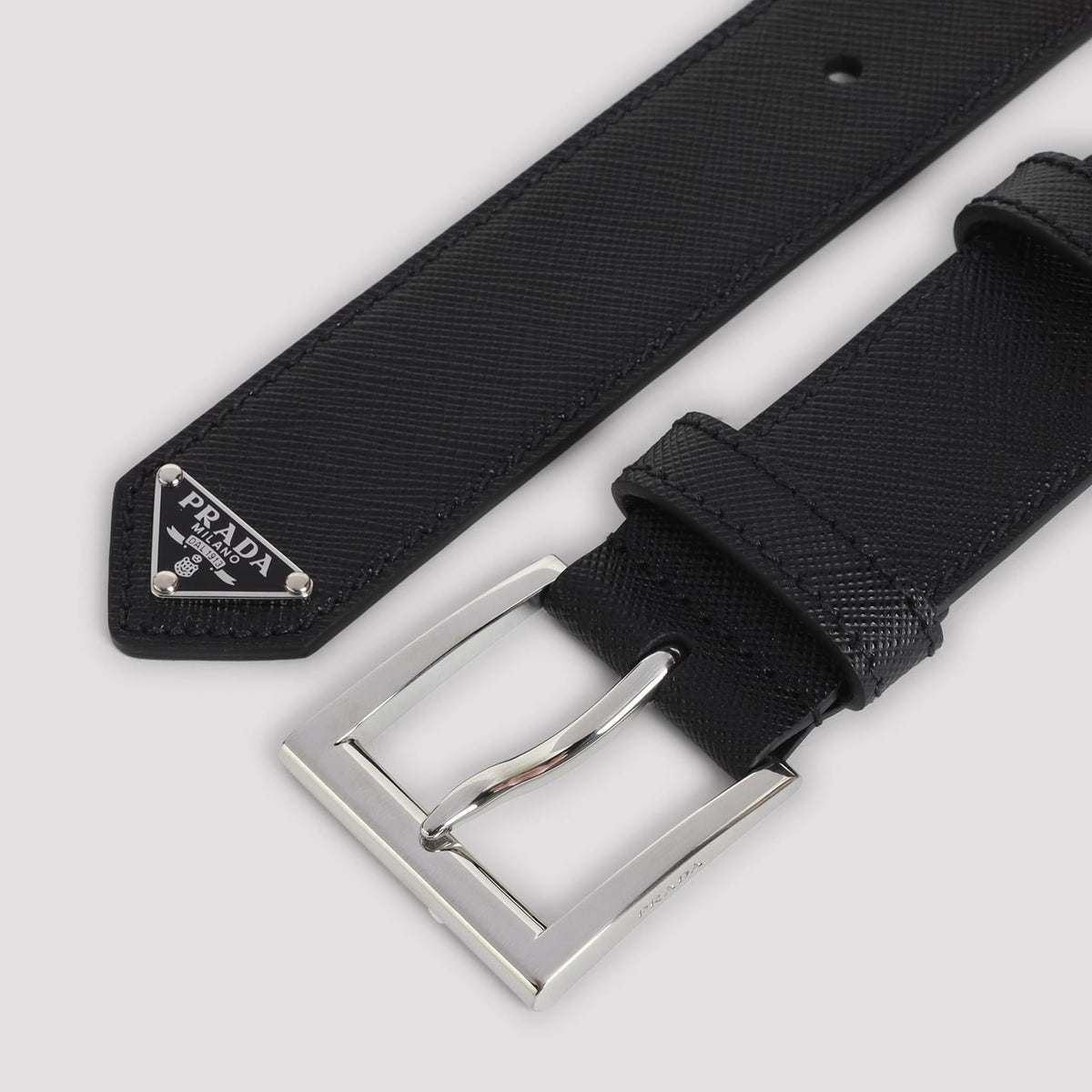Prada Saffiano Leather Belt Men