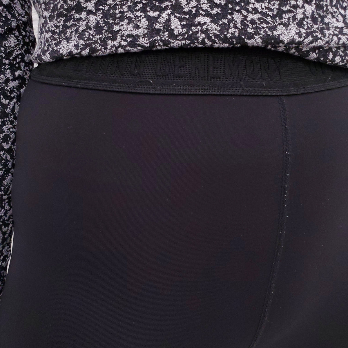 OPENING CEREMONY BLACK LOGO LEGGINGS - SIZE XS