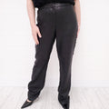 GIANNI VERSACE BLACK SEQUIN PANTS - SIZE 8