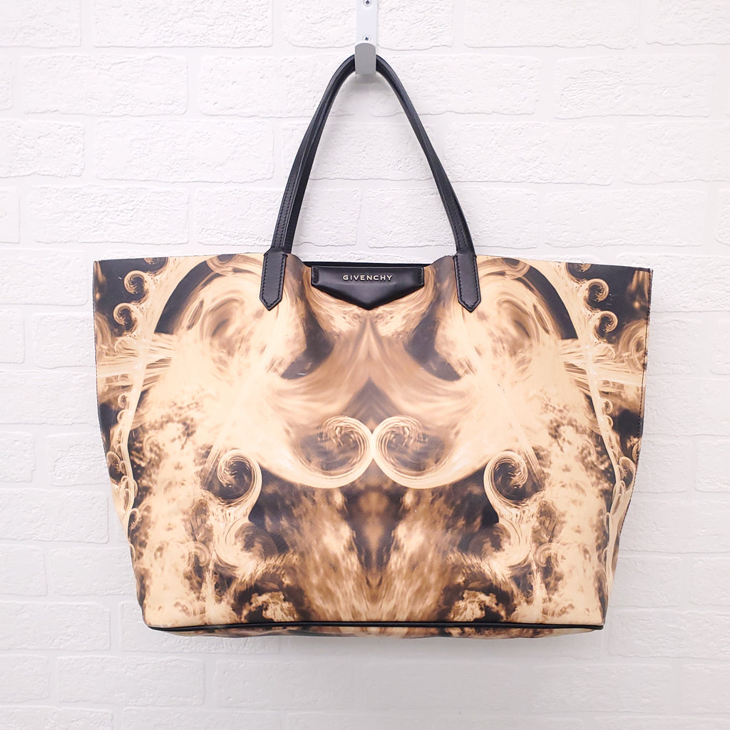 GIVENCHY FLAME PRINT TOTE BAG