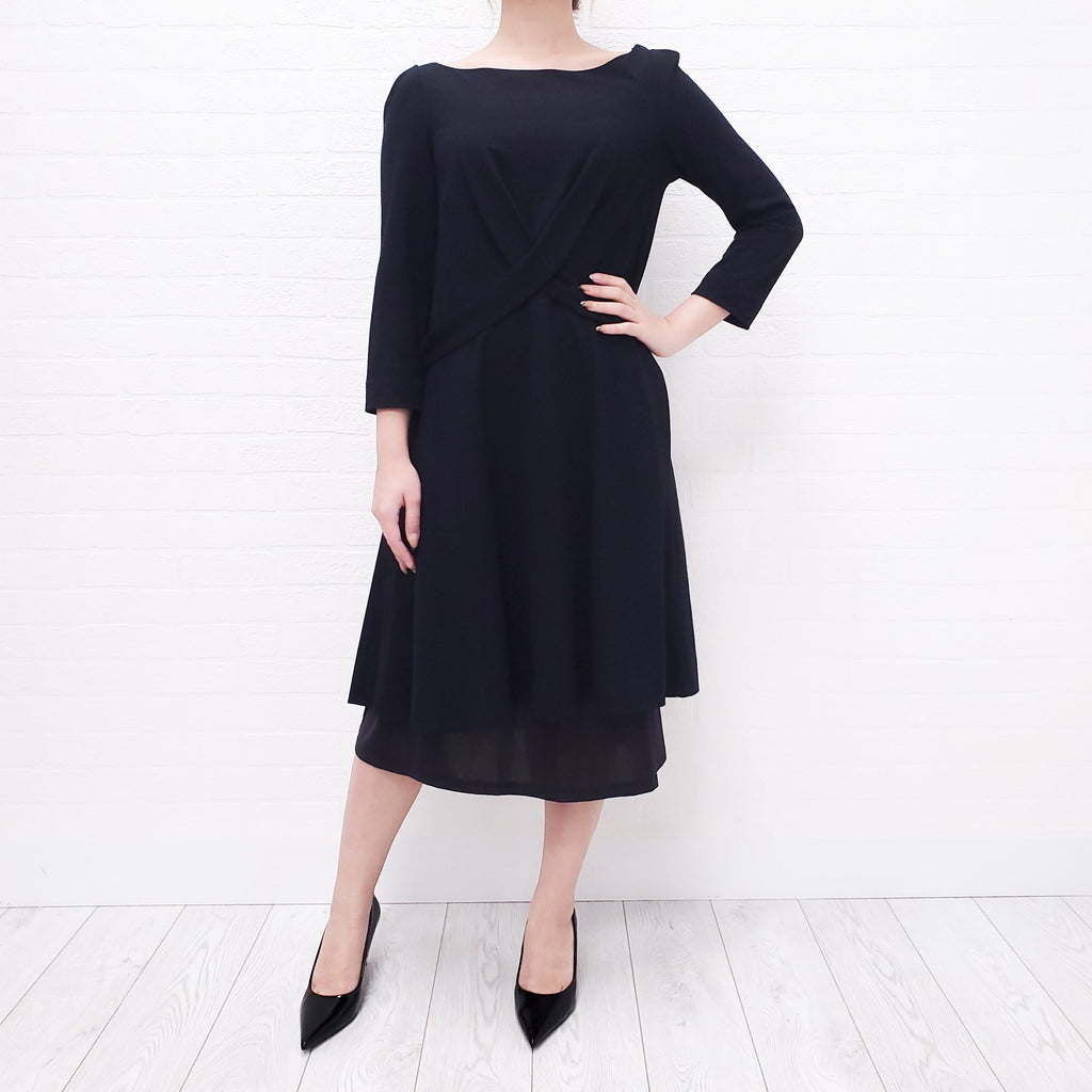 CHLOE BLACK A-LINE DRESS - SIZE S