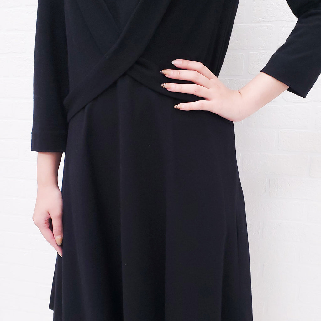 CHLOE BLACK A-LINE DRESS - SIZE S