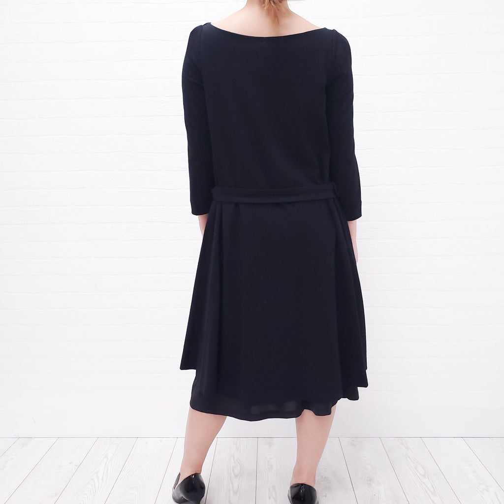 CHLOE BLACK A-LINE DRESS - SIZE S