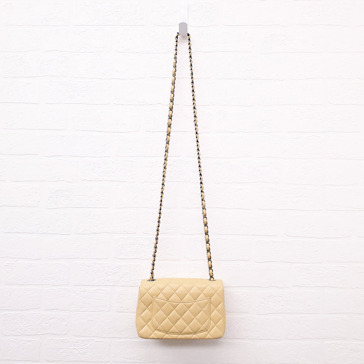 CHANEL YELLOW MINI FLAP BAG