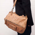 GIVENCHY BROWN LEATHER MEDIUM PANDORA BAG