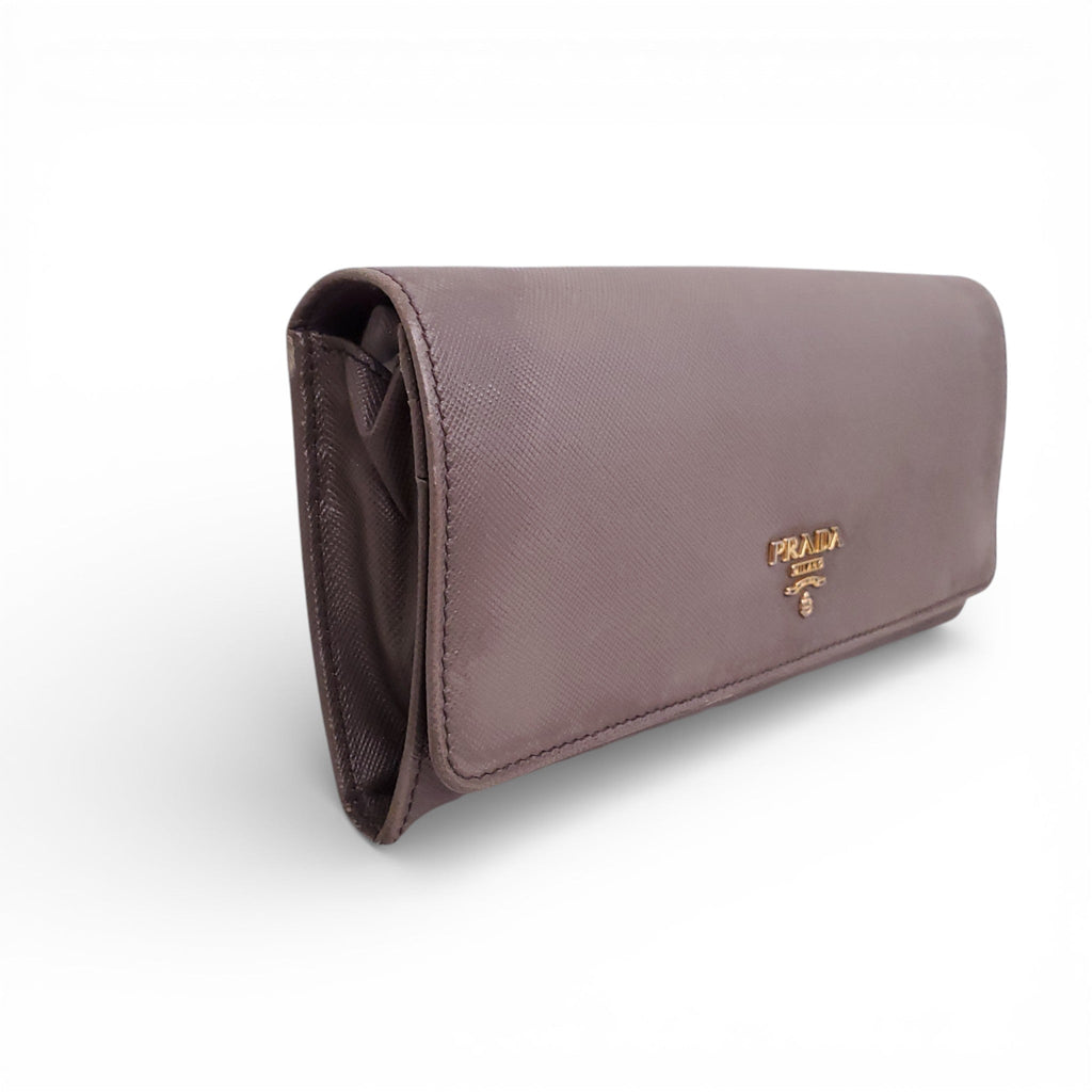 PRADA GREY SAFFIANO WALLET