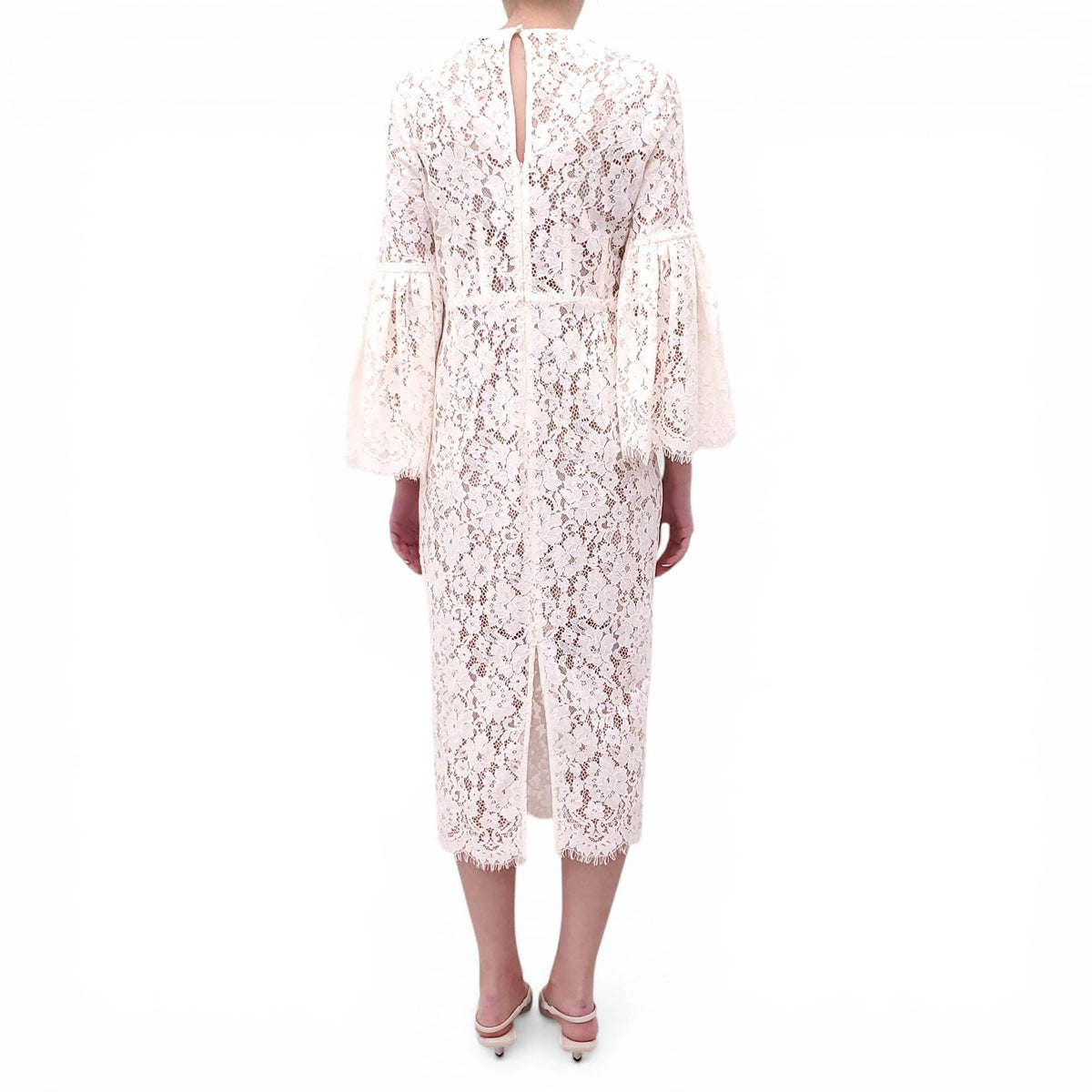 SELF-PORTRAIT WHITE LACE DRESS - SIZE US 10