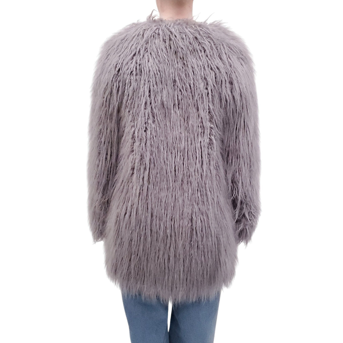 SMYTHE FUZZY GREY JACKET - SIZE M