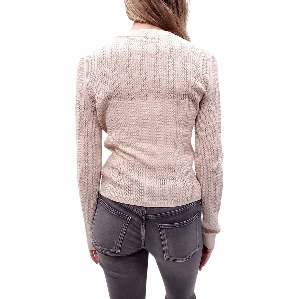 FILIPPA K NUDE KNIT SWEATER - SIZE S