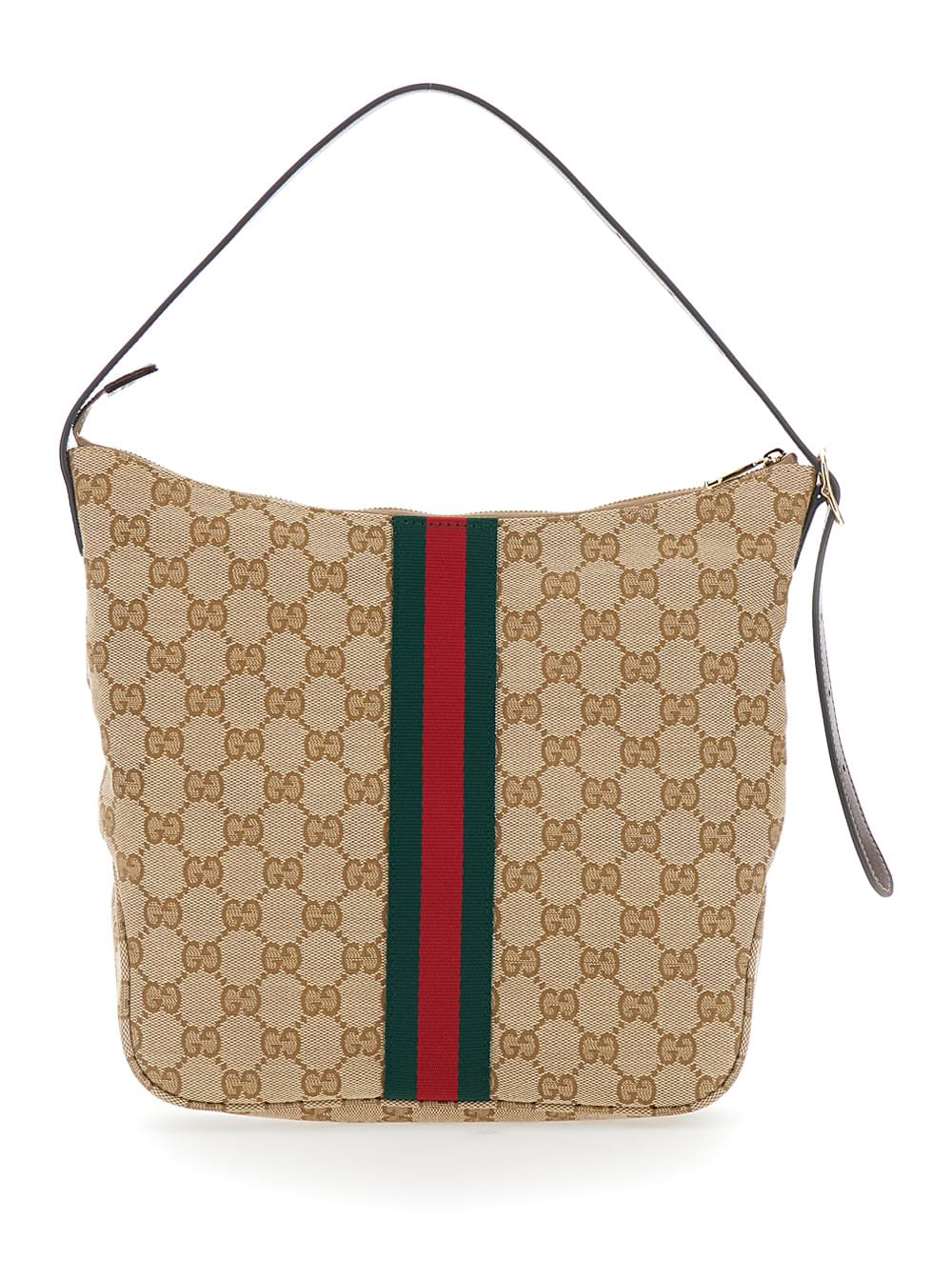 Gucci Men Lunetta Big Gucci Web Vintage Sand