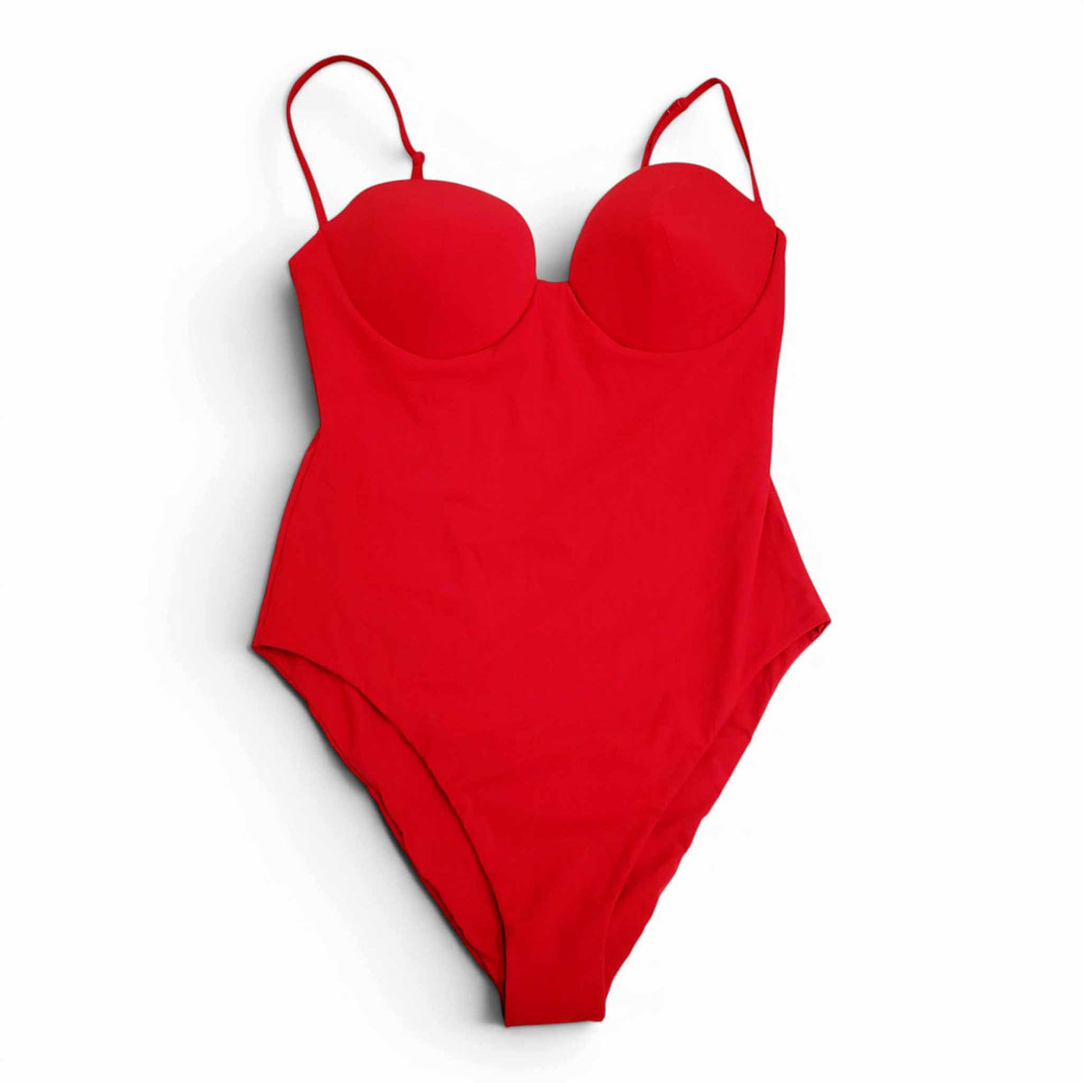 MAGDA BUTRYM RED ONE-PIECE SWIMSUIT - SIZE 40