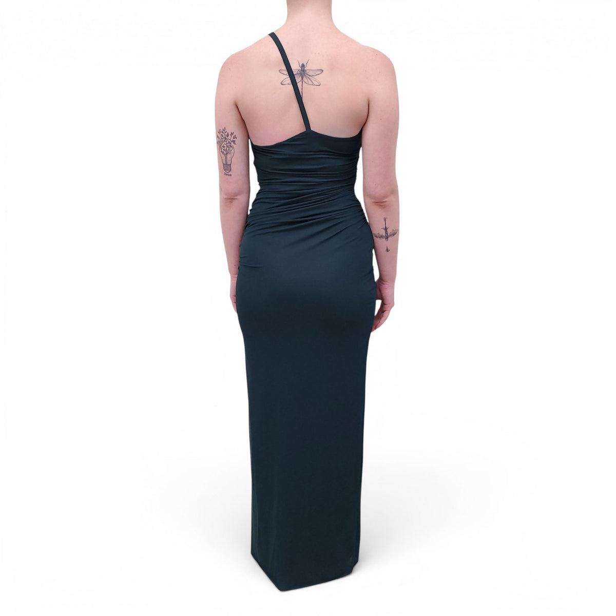 CHRISTOPHER ESBER TEAL GREEN GOWN - SIZE 6 (AU 10)
