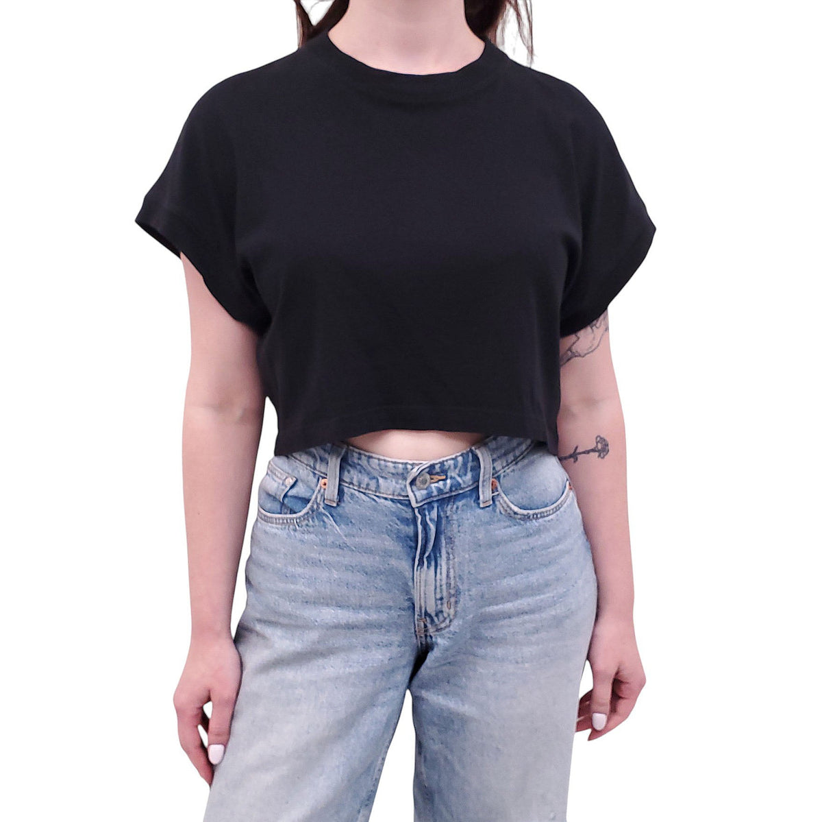 AGOLDE BLACK T-SHIRT - SIZE S