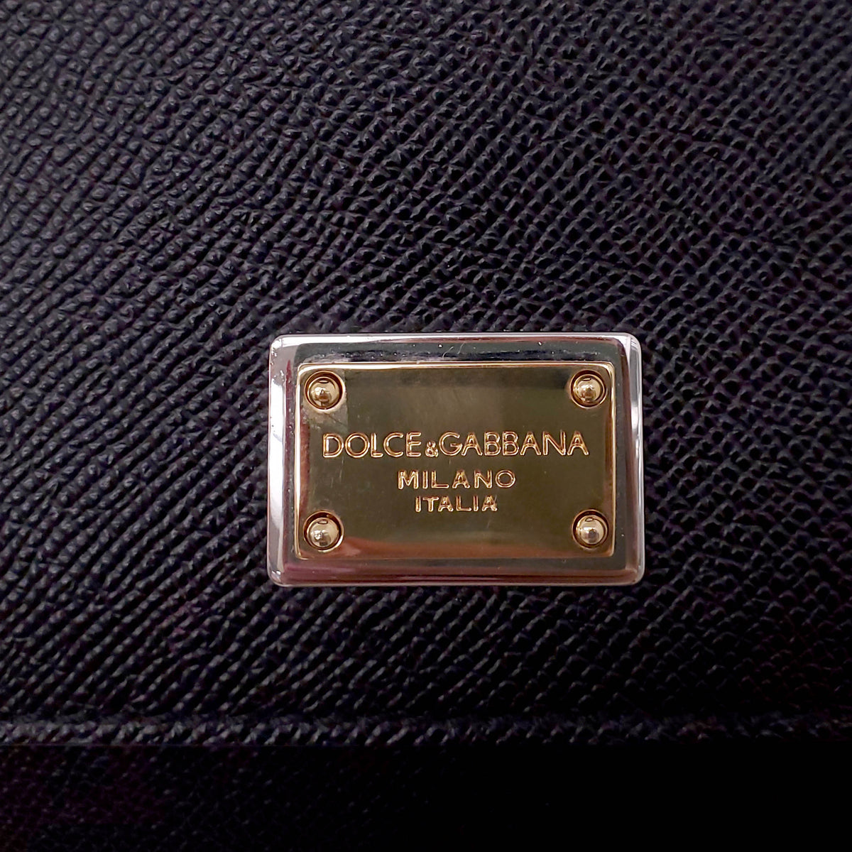 DOLCE & GABBANA BLACK SICILY BAG