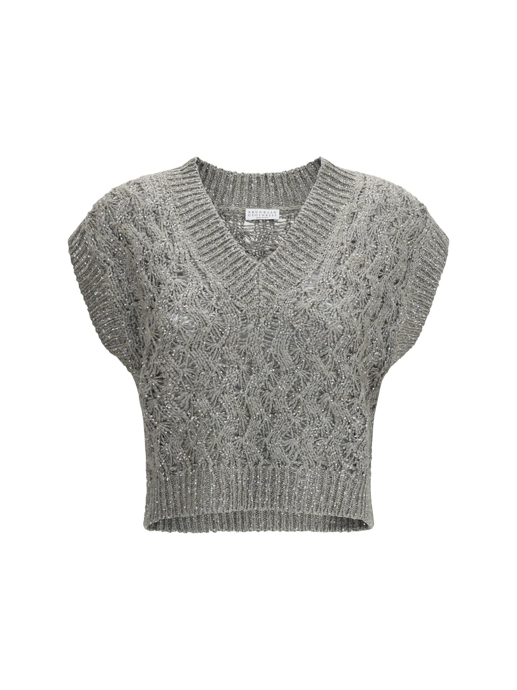 Brunello Cucinelli Women Silk Blend Sequined Vest