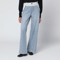 Sacai Blue/Light Grey Two-Tone Jeans Women