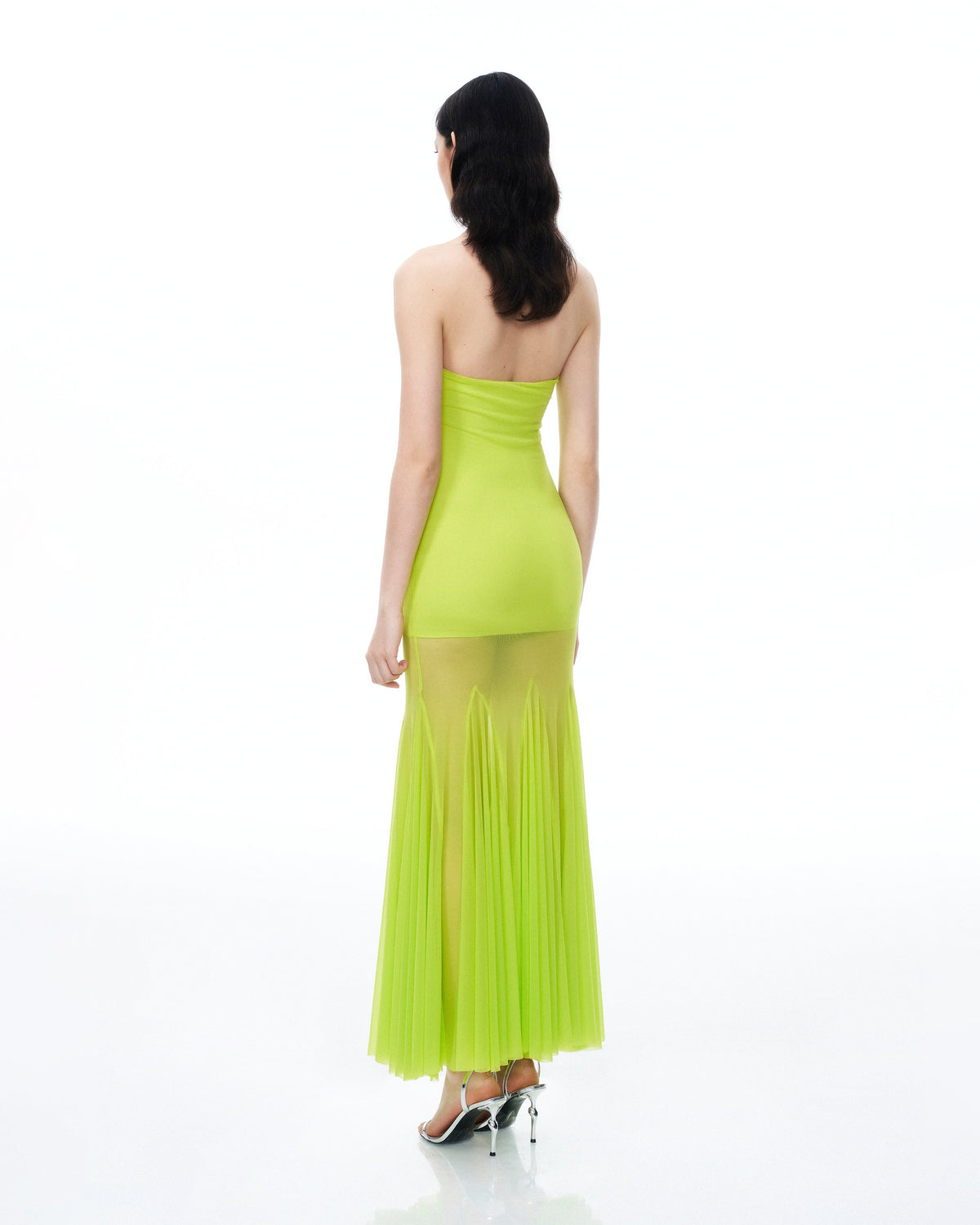Thalassa Mesh Dress - Lime Green