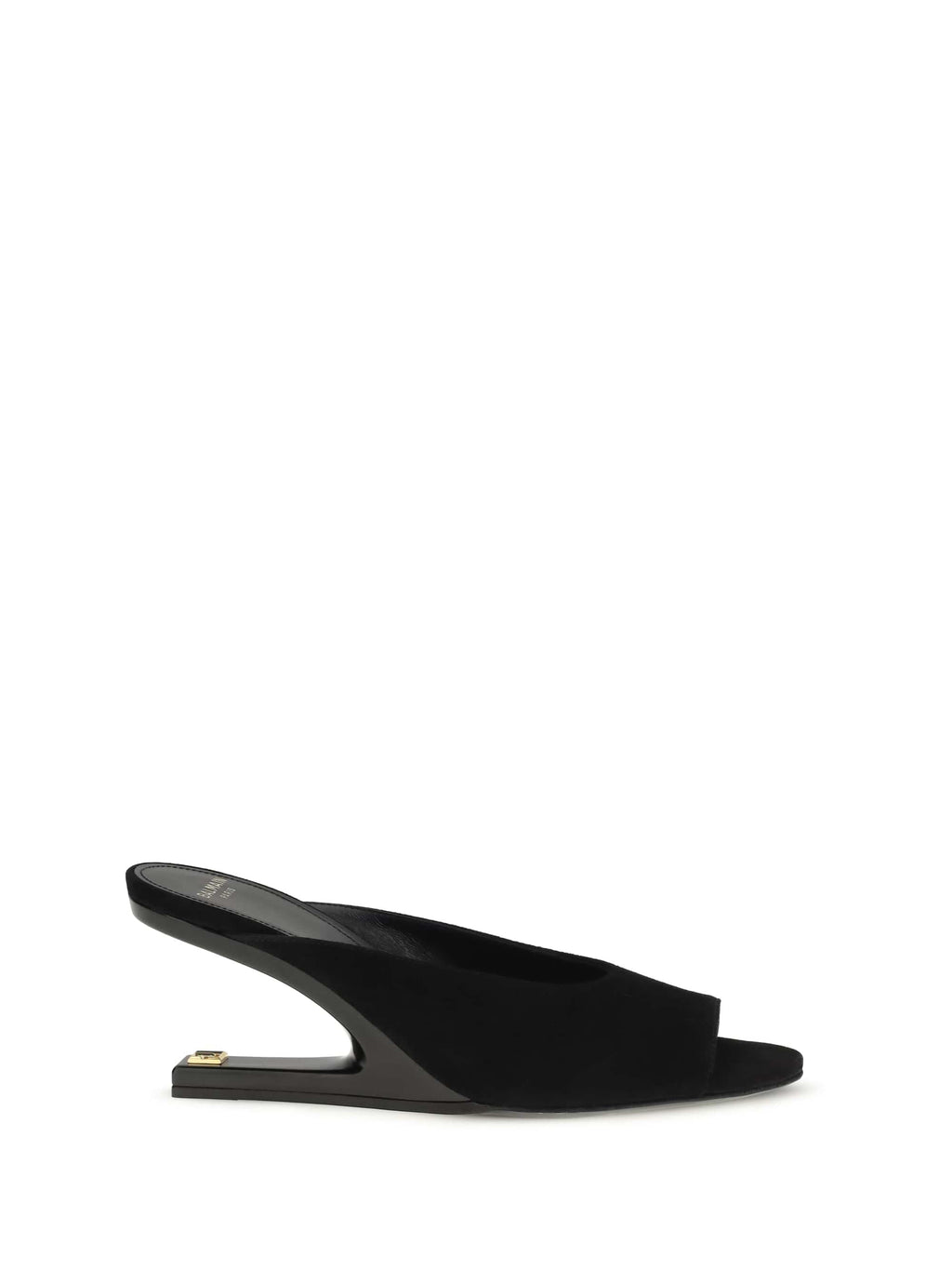 Balmain Women Suede Open-Toe Mules