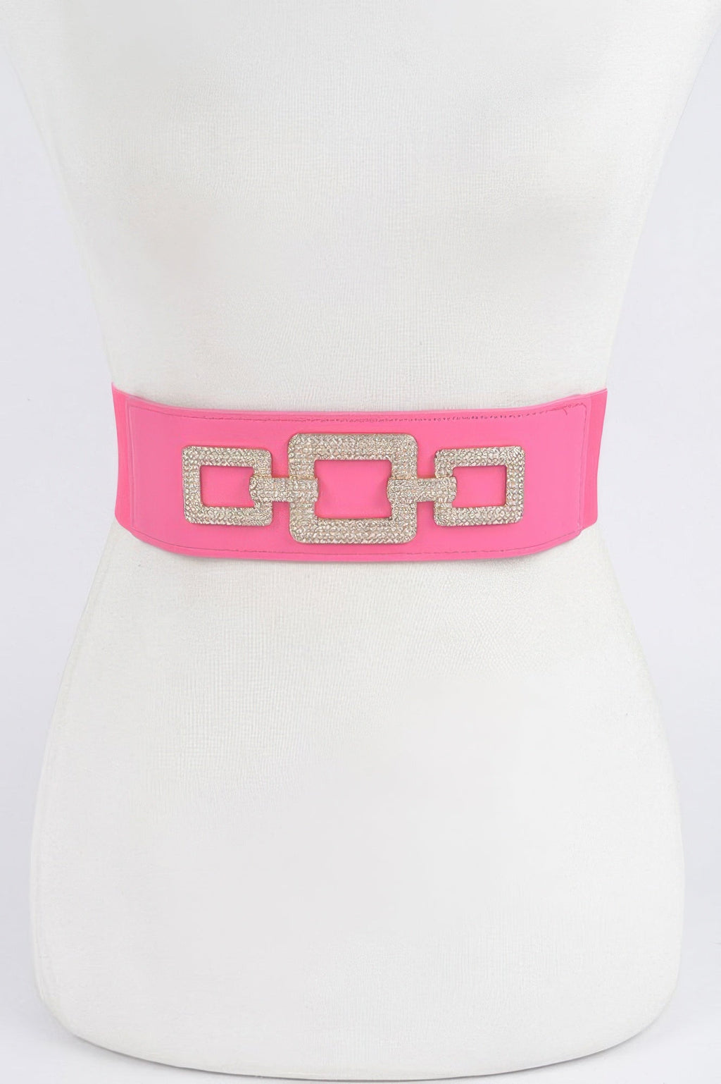 Rhinestone Link Elastic Belt