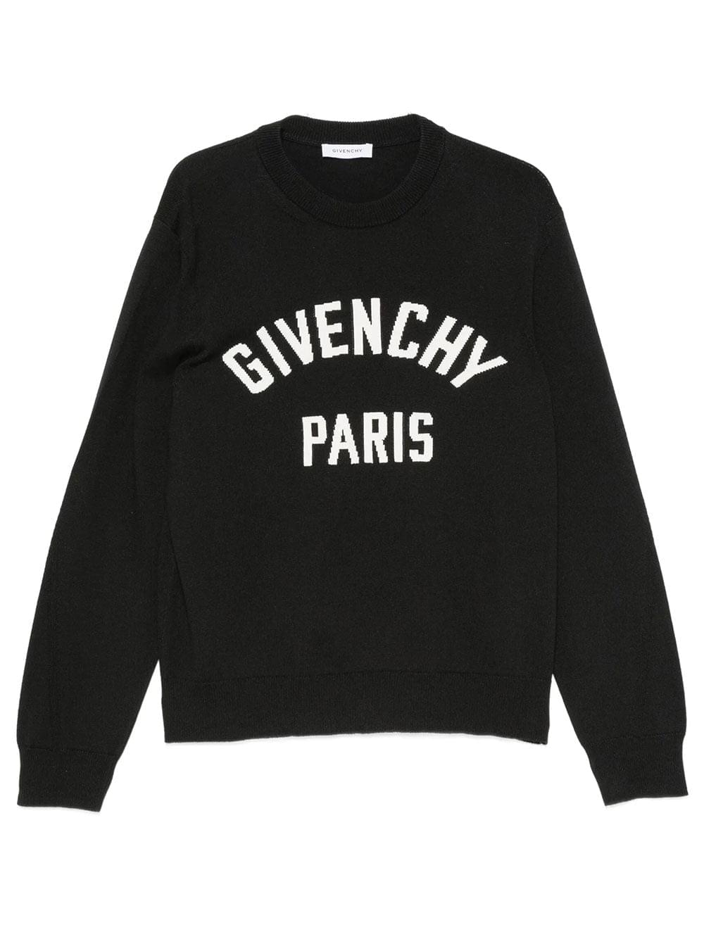Givenchy Men Couture Seam Knitted Sweater With Givenchy Paris Detail