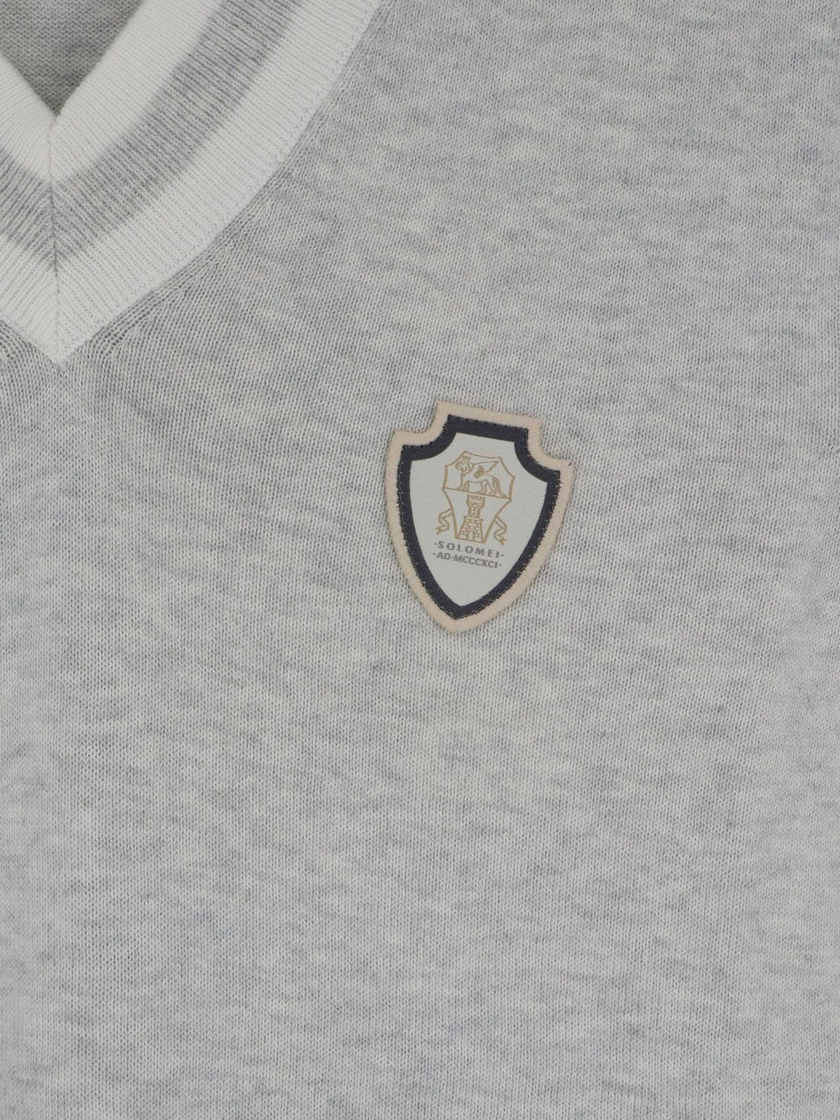 Brunello Cucinelli Men Cotton Vest With Front Logo Patch