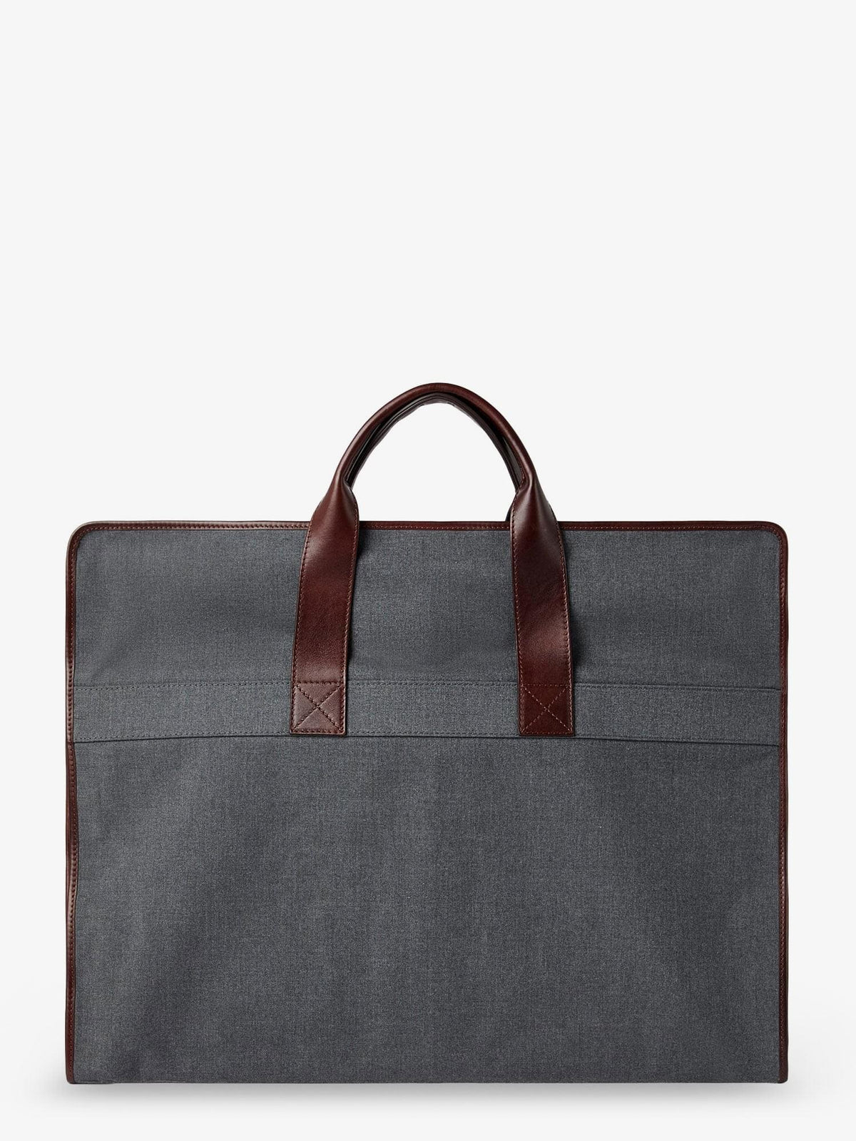 Brunello Cucinelli Men Technical Fabric And Leather Garment Bag