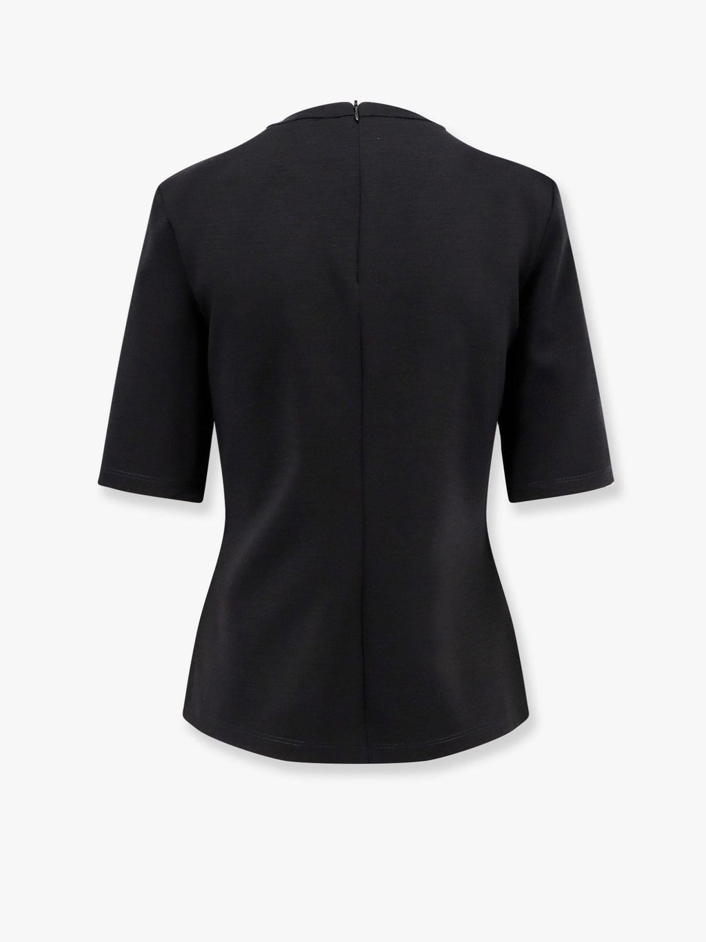 Max Mara Women Peter Wool T-Shirt With Embossed Frontal Logo