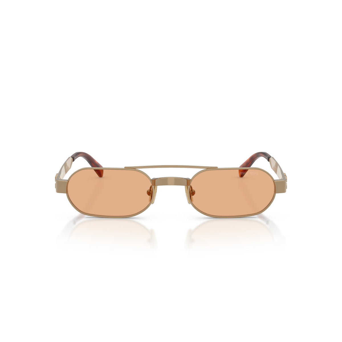 0Mu B52S Rectangular Metal Frame Sunglasses