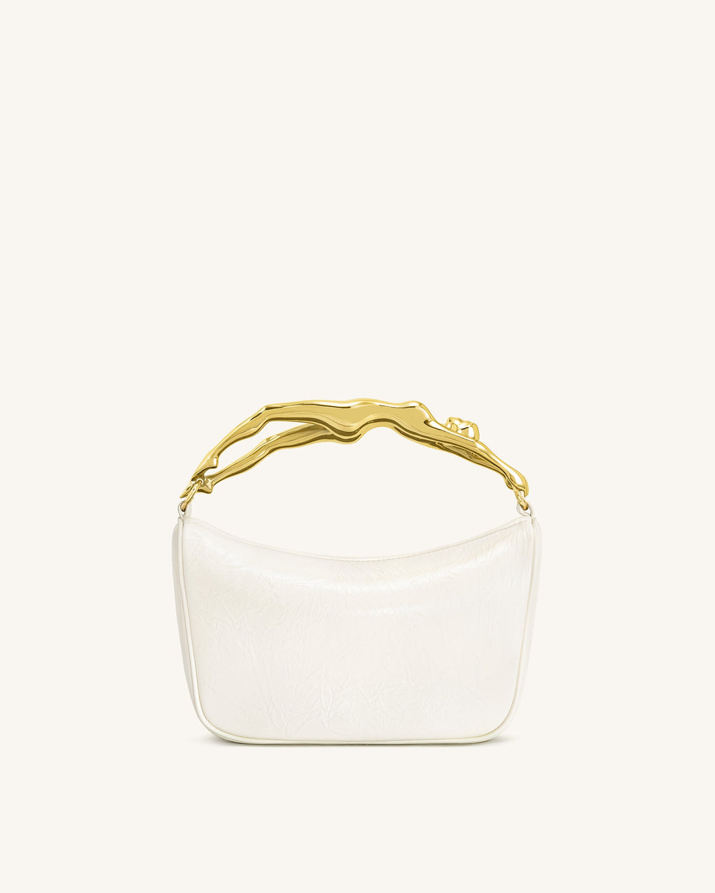 Jenny Human-shaped Handle Handbag - White