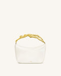 Jenny Human-shaped Handle Handbag - White