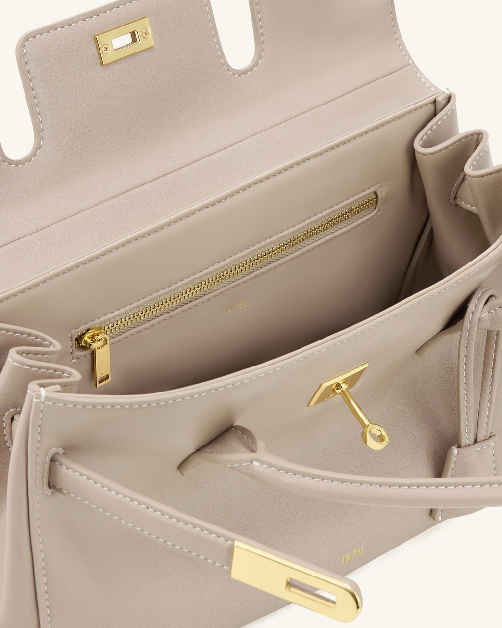 Yara Shoulder Bag - Gray Apricot