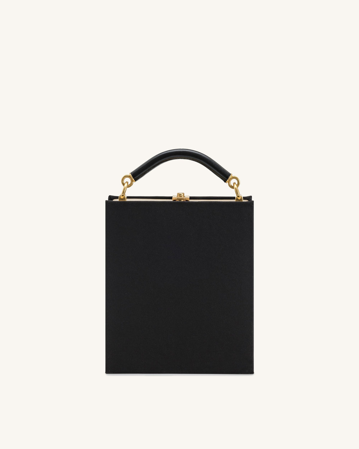 Elle Colorful Beaded Book Top Handle Bag - Black