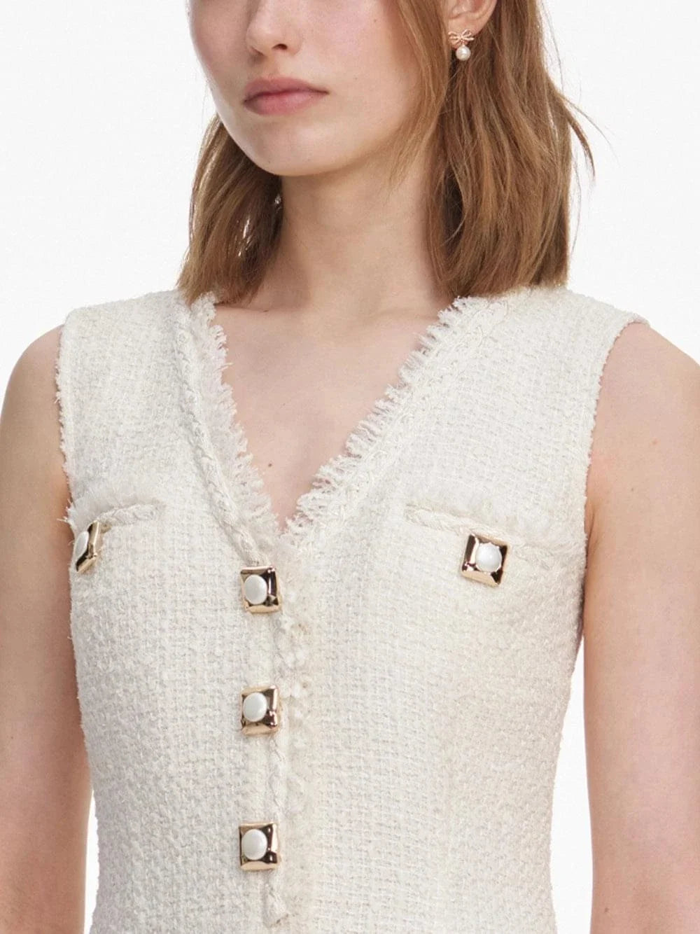 Self-Portrait Women Boucle Mini Dress