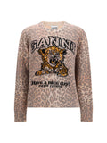 Ganni Women Tiger-Print Sweater