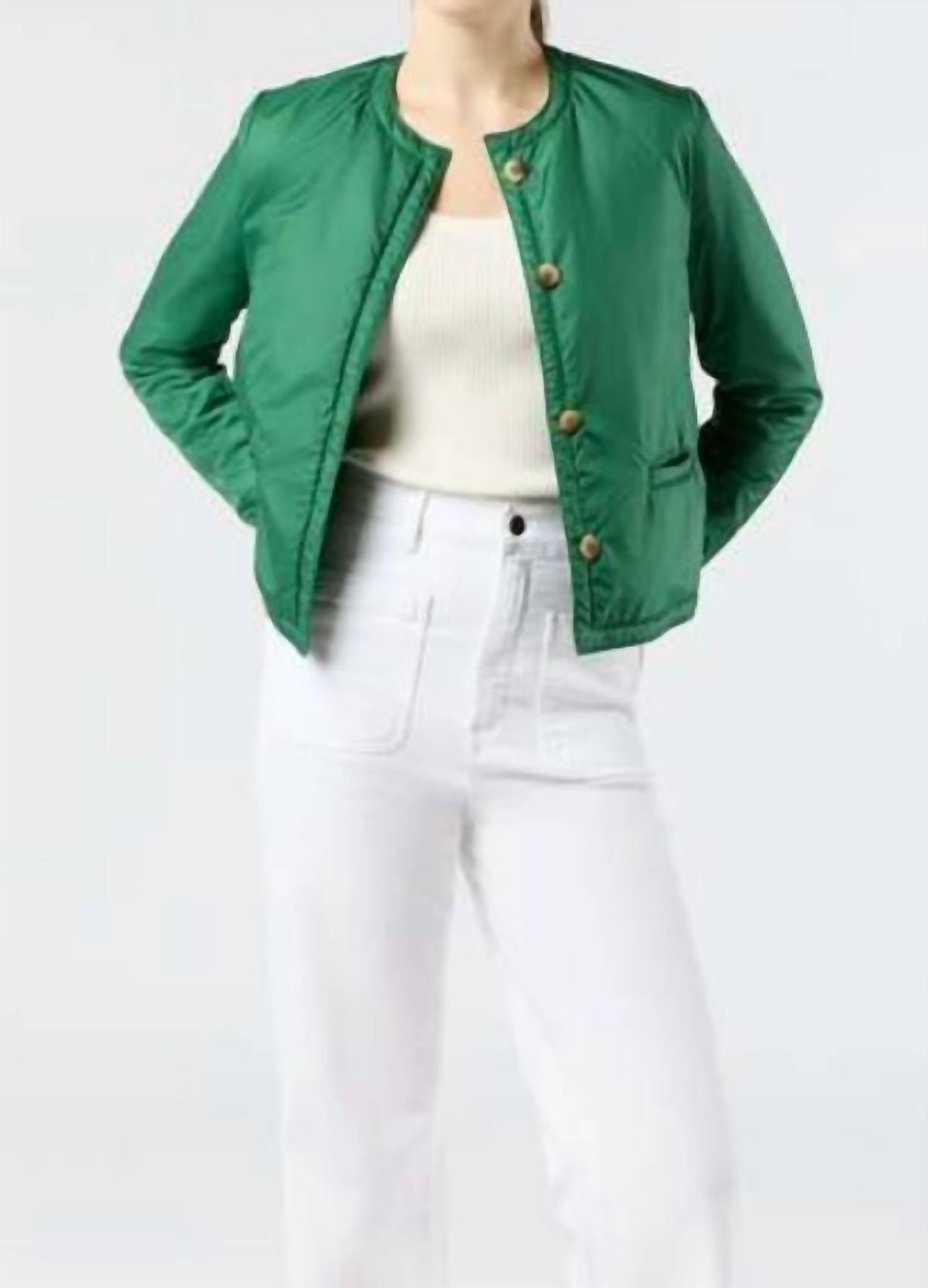 Megan Cardigan Jacket In Green