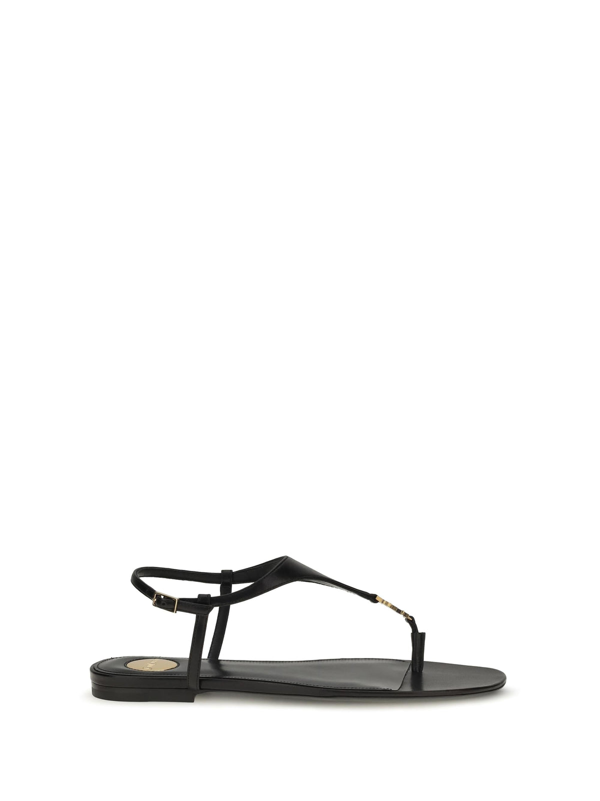 Saint Laurent Women Cassandre Leather Sandals