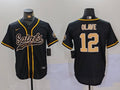 Men's New Orleans Saints Chris Olave #12 Black Player jersey