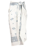 Ferragamo Women Arabesque Print Silk Sarong