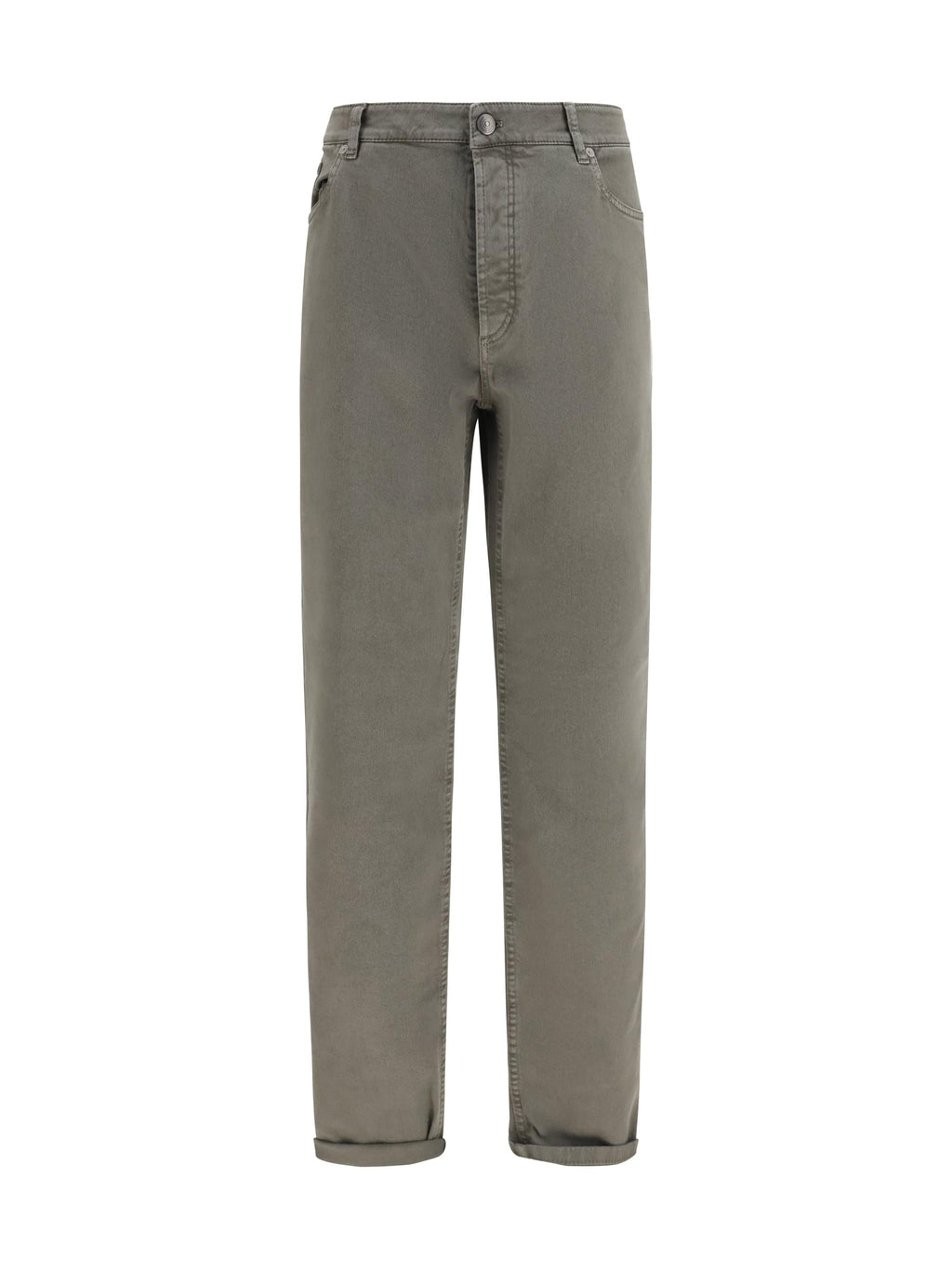 Brunello Cucinelli Men Jeans With Turn-Up Hem