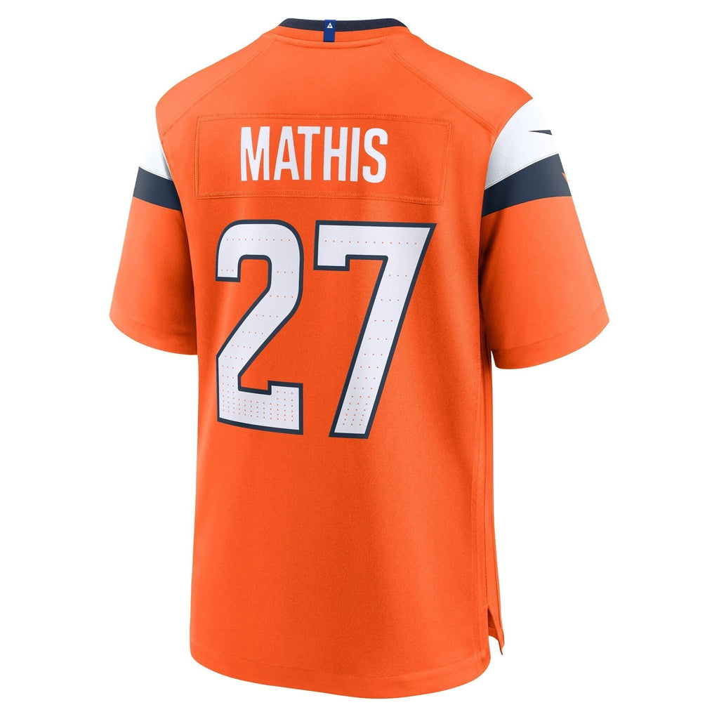 Damarri Mathis Denver Broncos Nike Team Game Jersey -  Orange