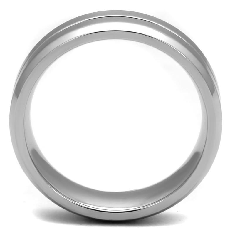 High polished (no plating) Stainless Steel Ring with No Stone