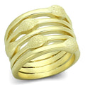 Matte Gold Brass Ring with No Stone