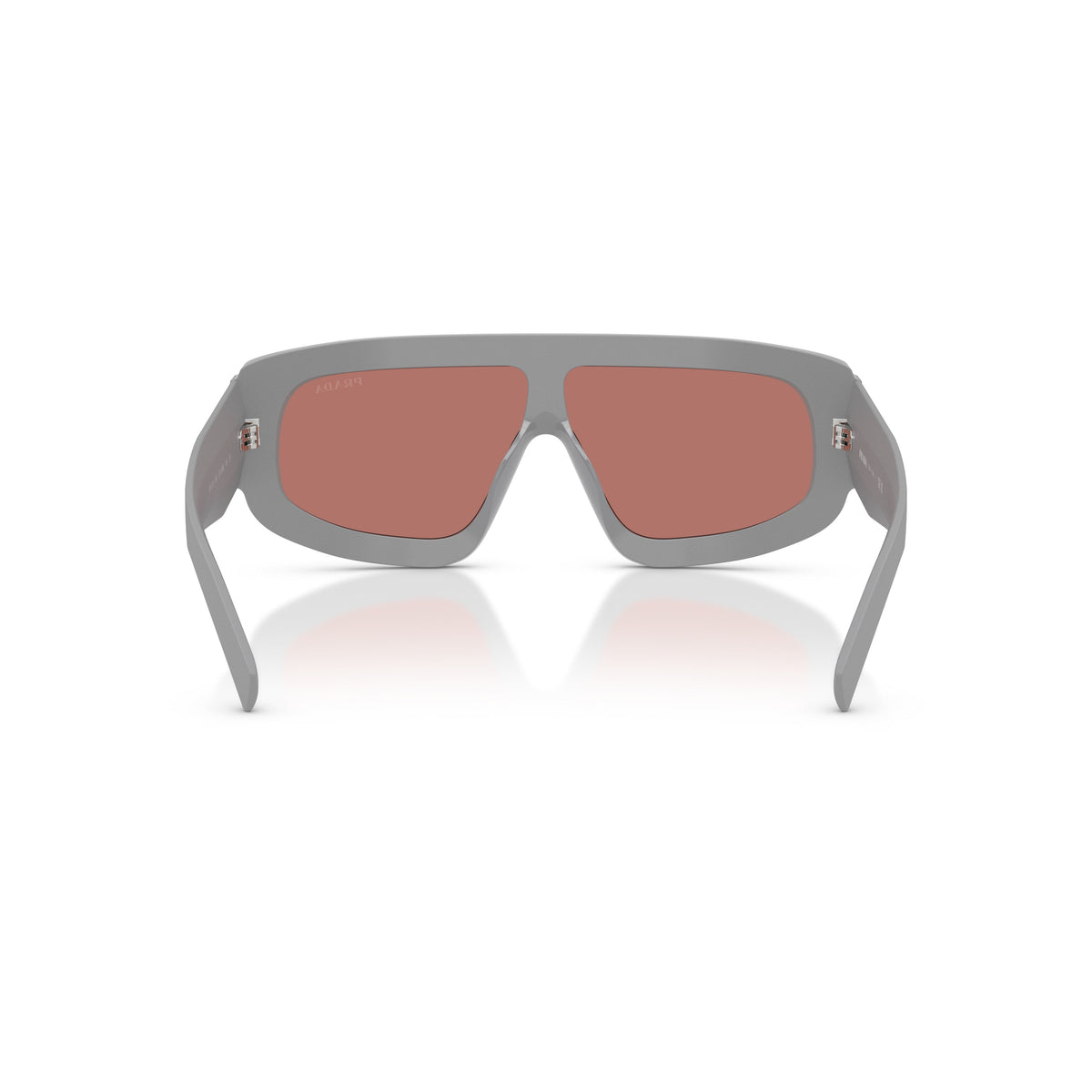 Oversized Rectangular Frame Sunglasses With Triangular Logo Detail