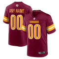 Custom Washington Commanders Burgundy Game Player jersey