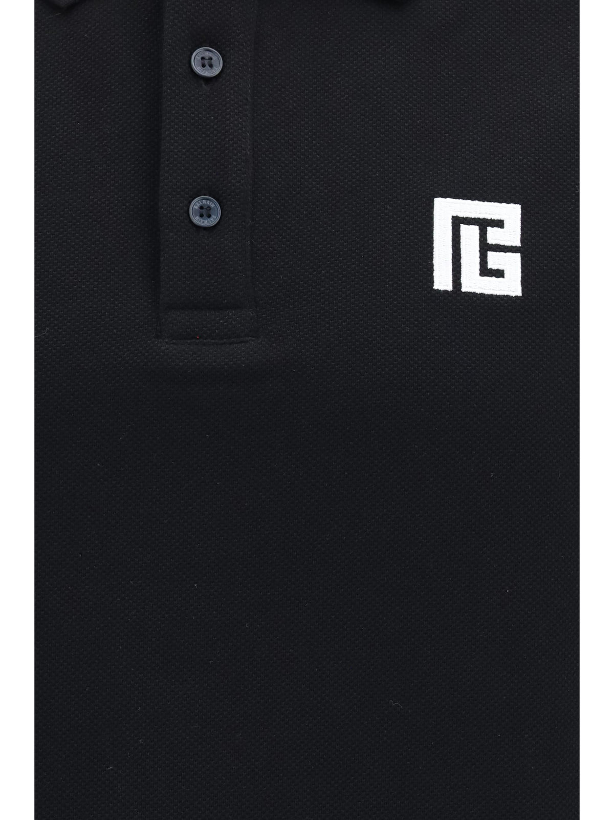 Balmain Men Pb Embroidered Logo Polo